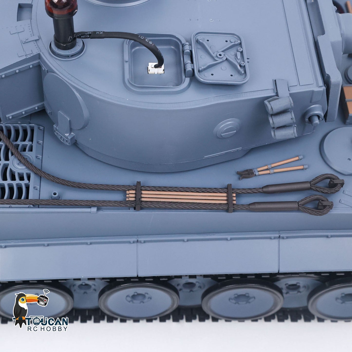 Henglong 1/16 TK7.0 Plastic German Tiger I RTR RC Tank 3818 Infrared Combat BB Sounds Lights Smoke Model Metal Barrel Recoil