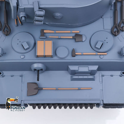 Henglong 1/16 TK7.0 Plastic German Tiger I RTR RC Tank 3818 Infrared Combat BB Sounds Lights Smoke Model Metal Barrel Recoil