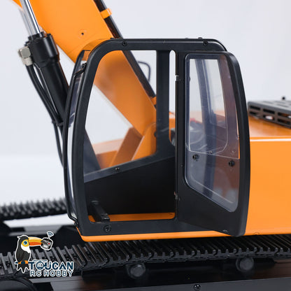 JDMODEL 1/12 RC-Hydraulikbagger, lackiert, montiert, Fernbedienung, Baufahrzeug, Pumpe, Ketten, Licht, Radio 