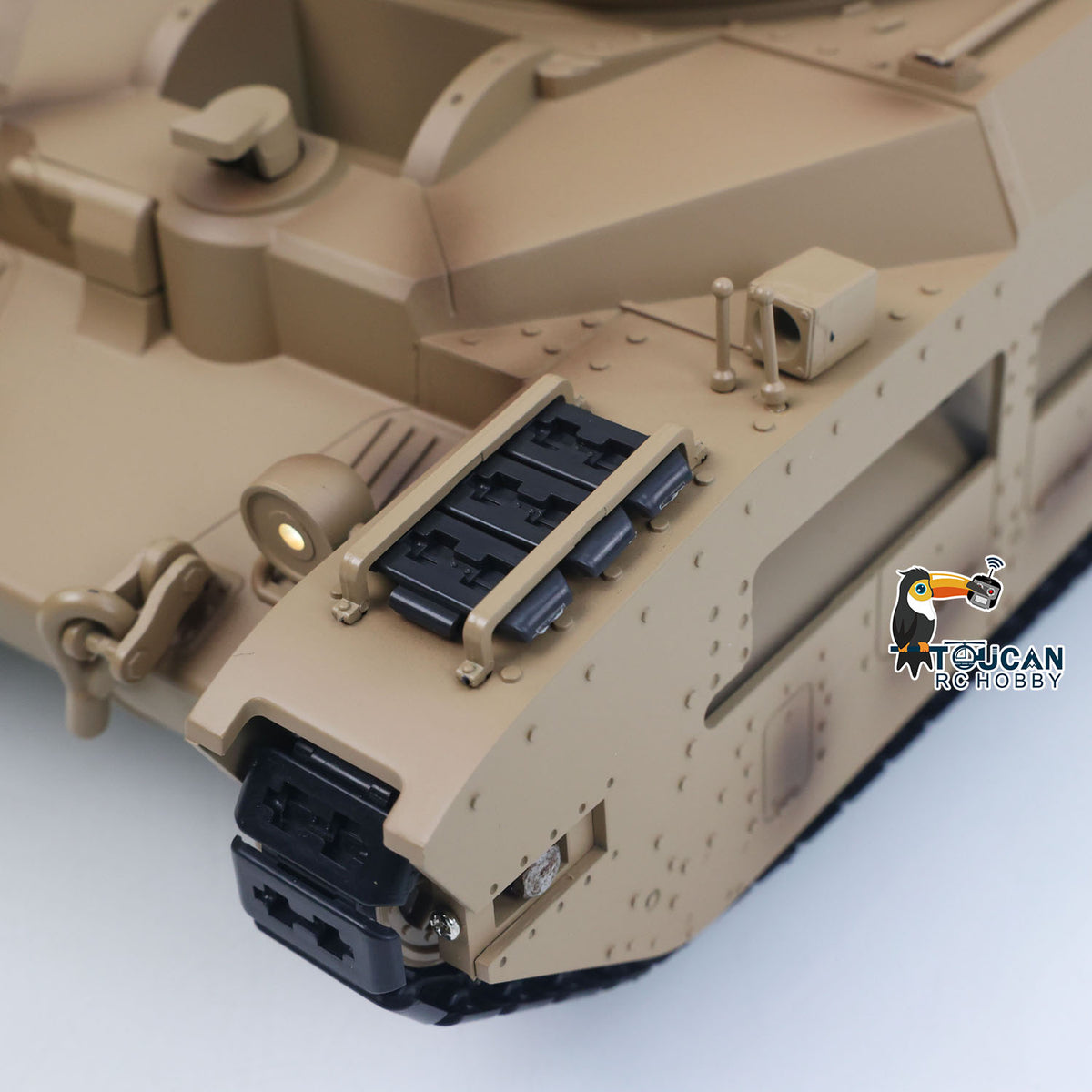 Tongde 1/16 Remote Control Military Tank Matilda III IV Turret Rotation 320 Degree IR Lights Sounds RC Electric Model Smoke Unit