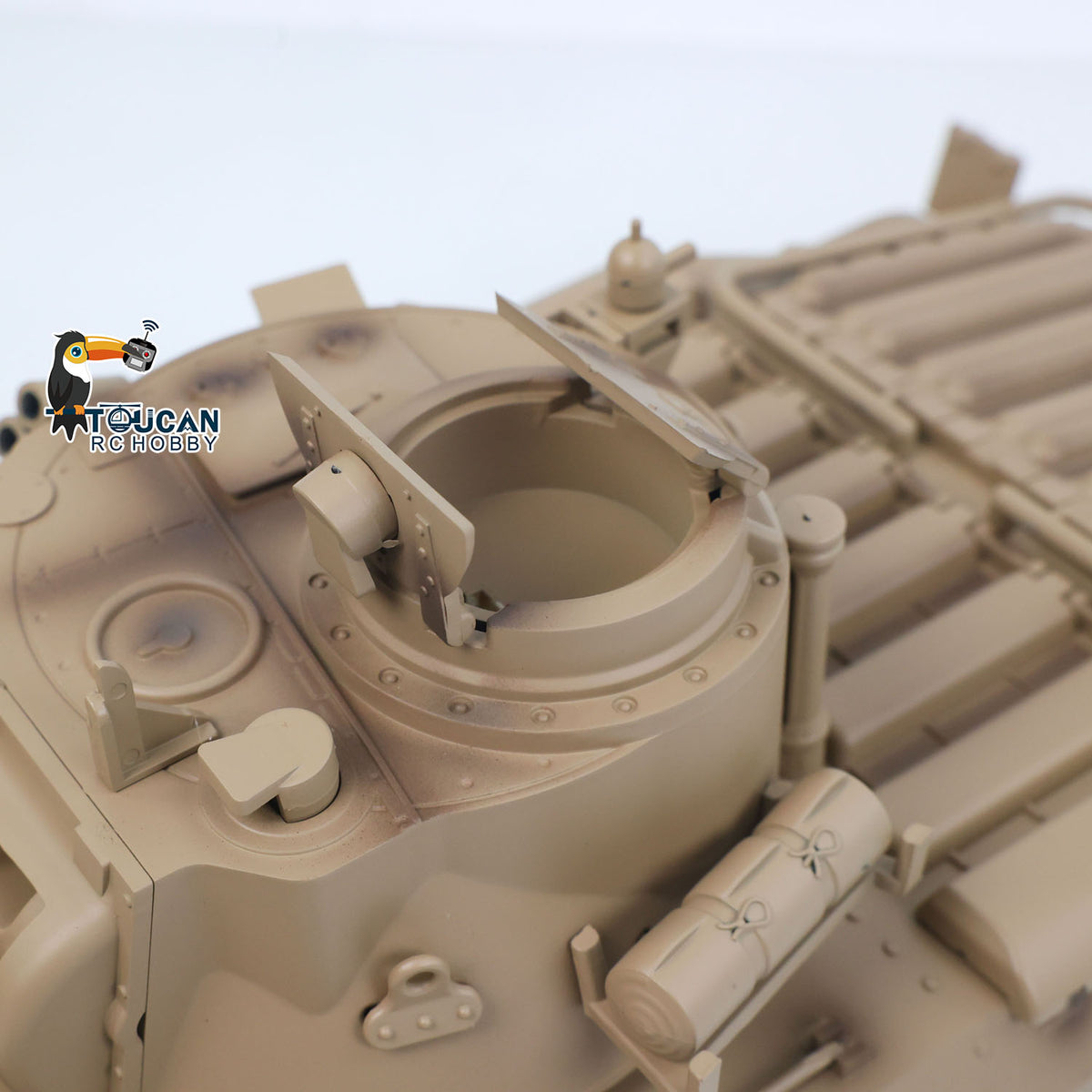 Tongde 1/16 Remote Control Military Tank Matilda III IV Turret Rotation 320 Degree IR Lights Sounds RC Electric Model Smoke Unit