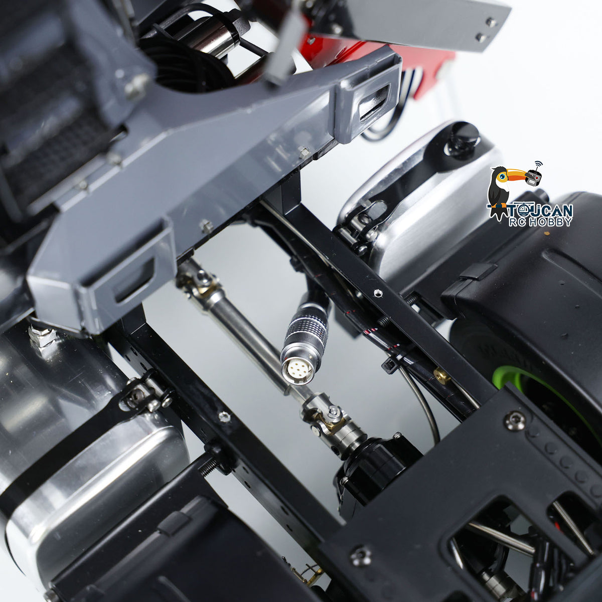 Toucan Metall 6X6 Chassis 1/14 RC Traktor Lkw 770S Hydraulische Kran DIY Lkw Modell Licht Sound