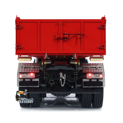 TOUCAN RC HOBBY 1/14 8x8 RC Hydraulic Full Dump Truck Roll-Off Dumper Trucks 3-speed Transmission Differential Lock Axles Motor Servo ESC