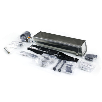 2 achsen Metall Hydraulische Dump Trailer Für TAMIYA LESU 1/14 RC Traktor Kipper Lkw