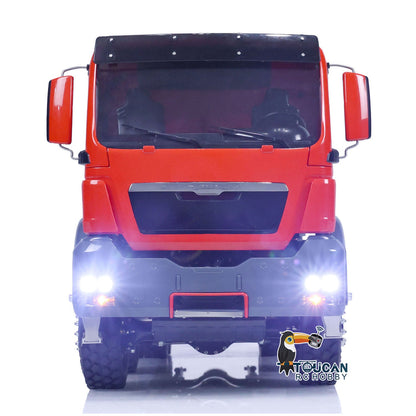 TOUCAN RC HOBBY LESU 1/14 TGS 8*8 RC Hydraulic Dumper Truck Lorry Remote Control Tipper Lights Sound Two Speed ESC Motor 3T Differential Lock Steering Servo