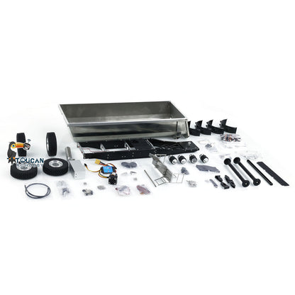 2 achsen Metall Hydraulische Dump Trailer Für TAMIYA LESU 1/14 RC Traktor Kipper Lkw