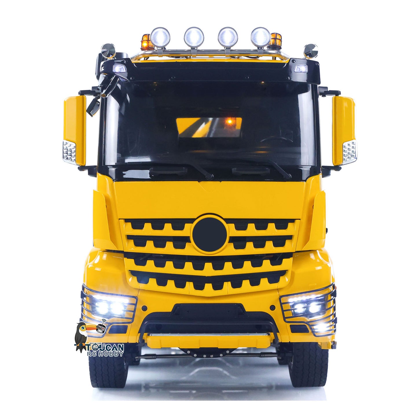Toucanhobby 10x10 1/14 Metal RC Hydraulic Roll on Roll off Dumper Construction Vehicle 9-Way Reversing Valve Rear Axle Lifting for Hobbyists