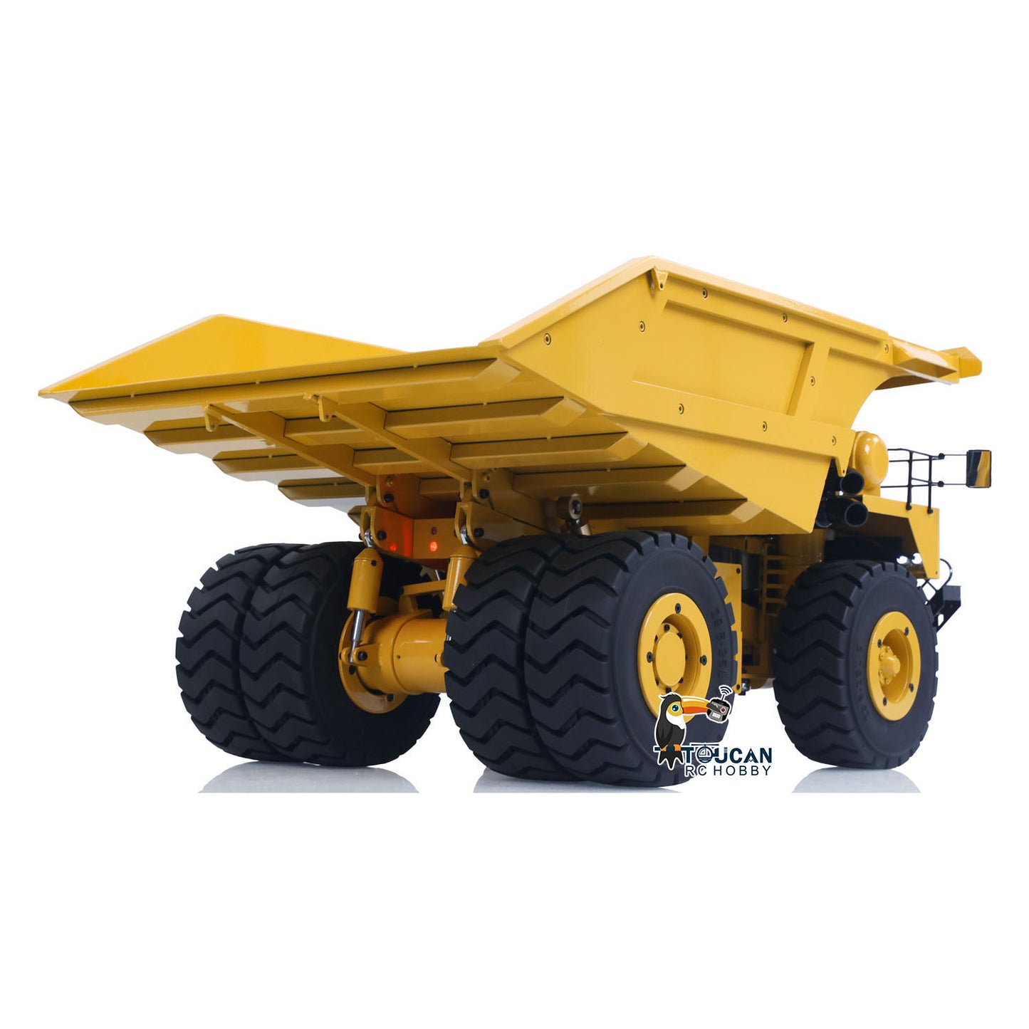 1:20 Maßstab Gelb Metall Hydraulische RC Mining Truck 793D Dumper Auto Fernbedienung Kipper Modell I6X Radio Lichter ESC Servo