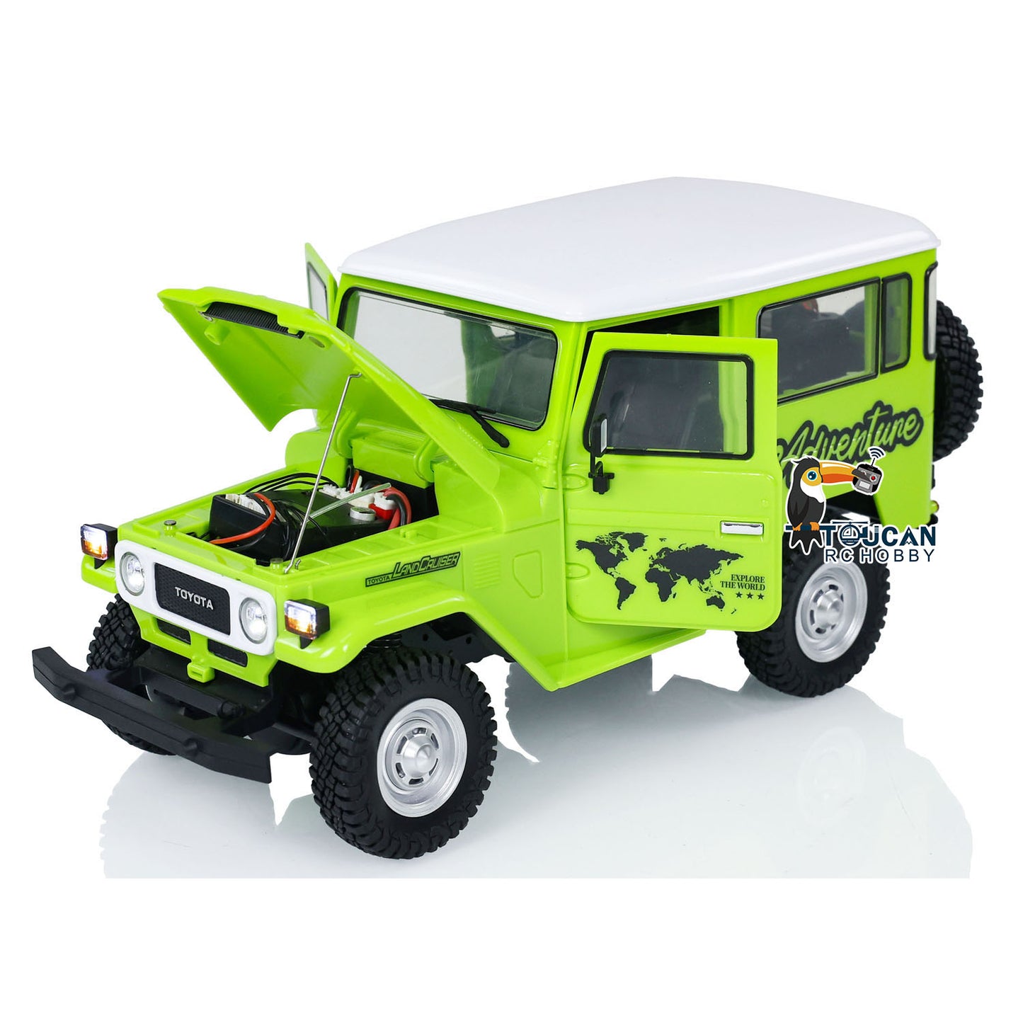 1/16 HG 4x4 RC Geländewagen FJ40 Elektrische Fernbedienung Crawler Land Cruiser Auto Lackiert Zusammengebaut Simulation Hobby 