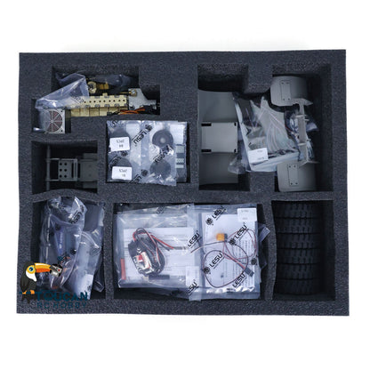 TOUCAN RC HOBBY LESU 1/14 RC Hydraulic Painted Assembled RC forklift Metal Aoue-LD160S Remote Control Wheeled Car Sound Light System Model