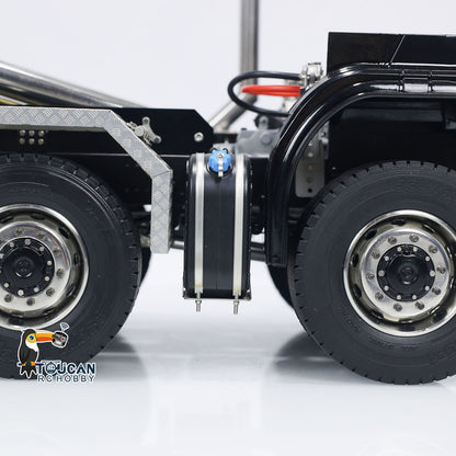 TOUCAN RC HOBBY 1/14 8x8 RC Hydraulic Full Dump Truck Roll-Off Dumper Trucks 3-speed Transmission Differential Lock Axles Motor Servo ESC