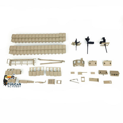 CS M1A2 Abrams TUSKII Metal Upgrade Set For Henglong 1/16 Plastic Remote Control Vehicle 3918 Tank Model Accessories