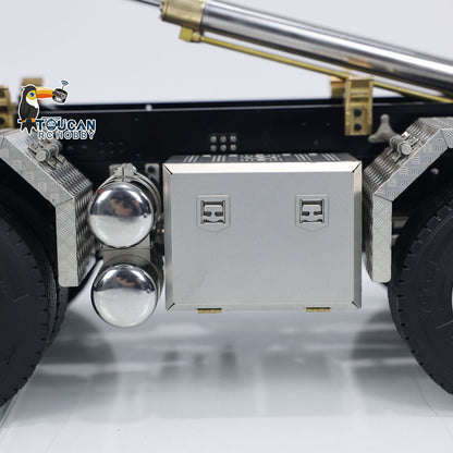 TOUCAN RC HOBBY 1/14 8x8 RC Hydraulic Full Dump Truck Roll-Off Dumper Trucks 3-speed Transmission Differential Lock Axles Motor Servo ESC