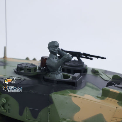 Henglong 1/24 Plastic 3809 Leopard2A5 RC Tank Model with BB Unit Infrared Combat Spray Water Turret Elevation and Depression Sound Light