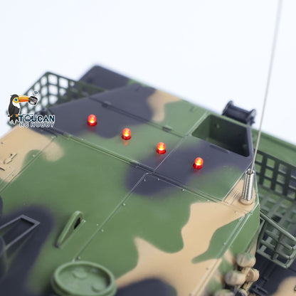 Henglong 1/24 Plastic 3809 Leopard2A5 RC Tank Model with BB Unit Infrared Combat Spray Water Turret Elevation and Depression Sound Light