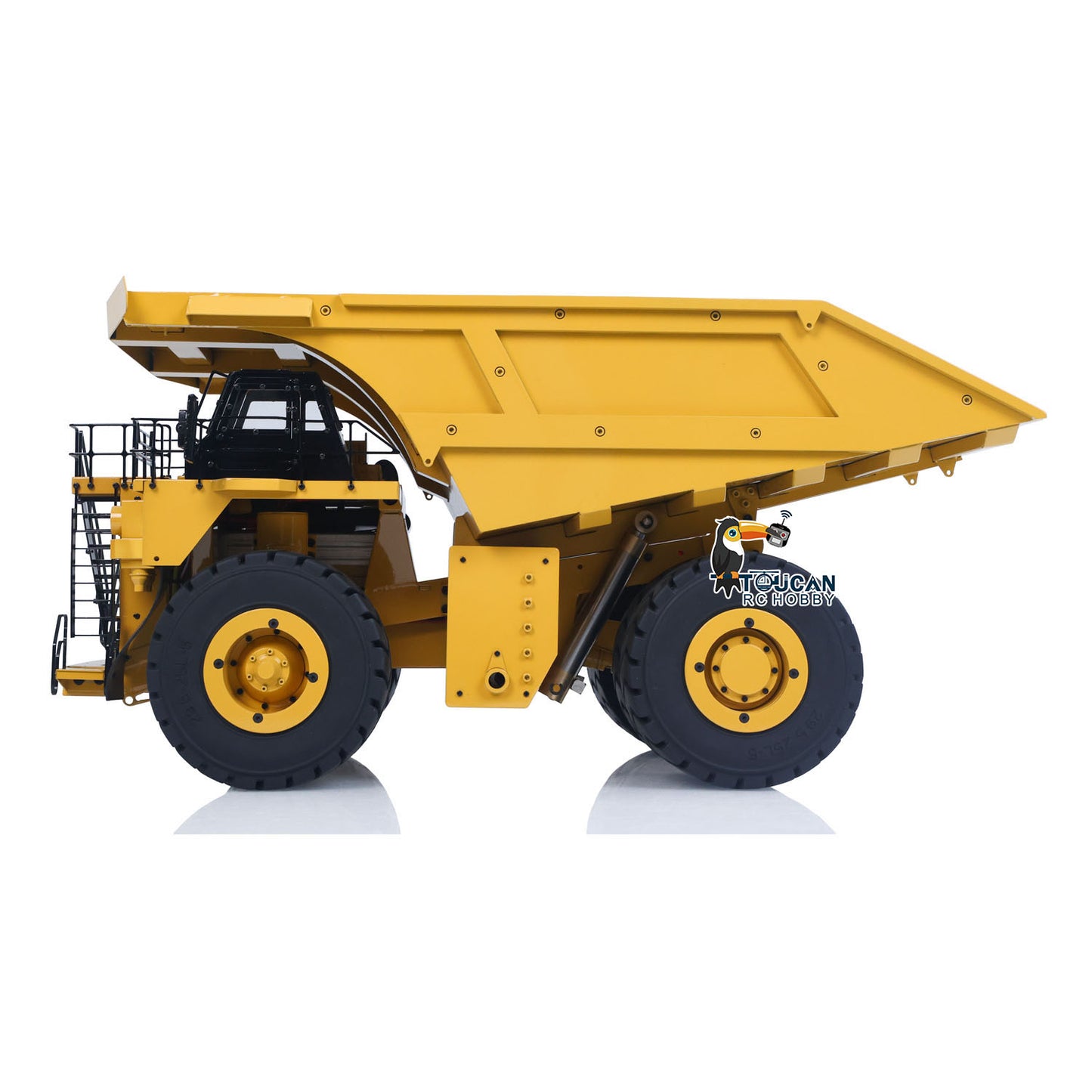 1:20 Maßstab Gelb Metall Hydraulische RC Mining Truck 793D Dumper Auto Fernbedienung Kipper Modell I6X Radio Lichter ESC Servo