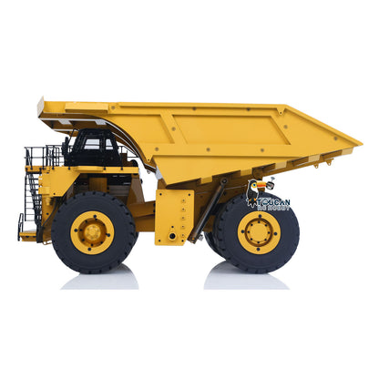 1:20 Maßstab Gelb Metall Hydraulische RC Mining Truck 793D Dumper Auto Fernbedienung Kipper Modell I6X Radio Lichter ESC Servo