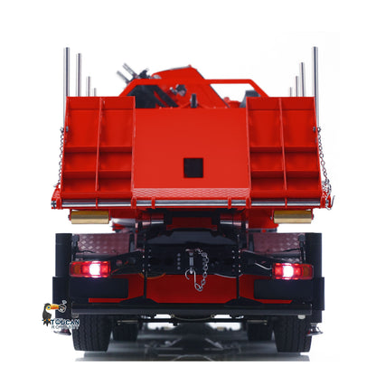 Toucanhobby 10x10 1/14 Metal RC Hydraulic Roll on Roll off Dumper Construction Vehicle 9-Way Reversing Valve Rear Axle Lifting for Hobbyists