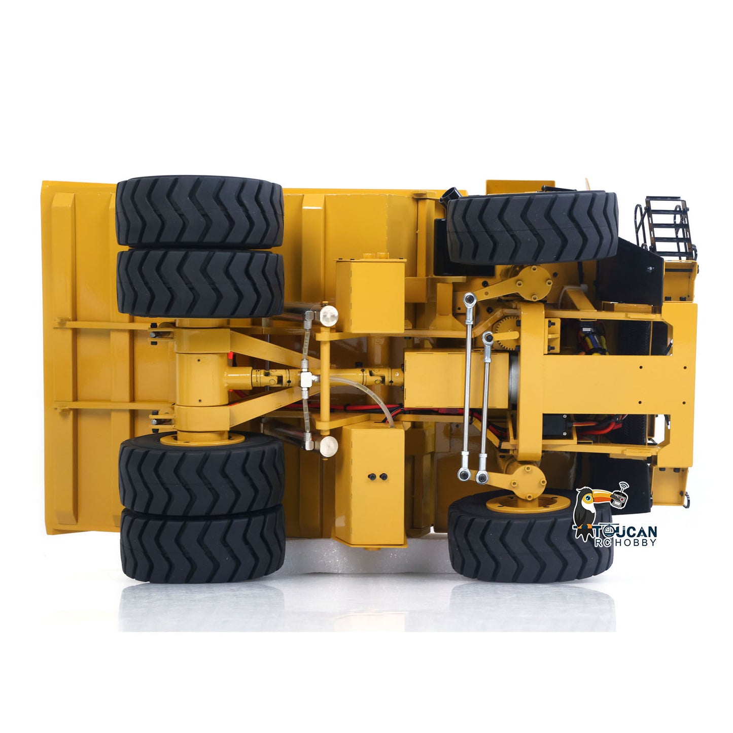 1:20 Maßstab Gelb Metall Hydraulische RC Mining Truck 793D Dumper Auto Fernbedienung Kipper Modell I6X Radio Lichter ESC Servo