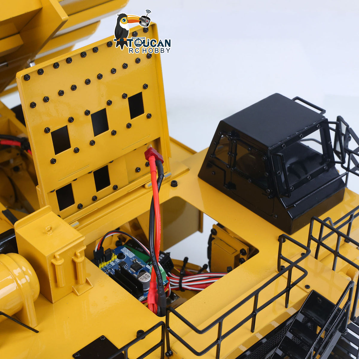 1:20 Maßstab Gelb Metall Hydraulische RC Mining Truck 793D Dumper Auto Fernbedienung Kipper Modell I6X Radio Lichter ESC Servo