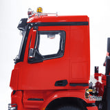 1/14 Hydraulic RC Flatbed Timber Car 10x10 Remote Control Crane Dump Truck Model with 9-Channel Reversing Valve Light Sound System