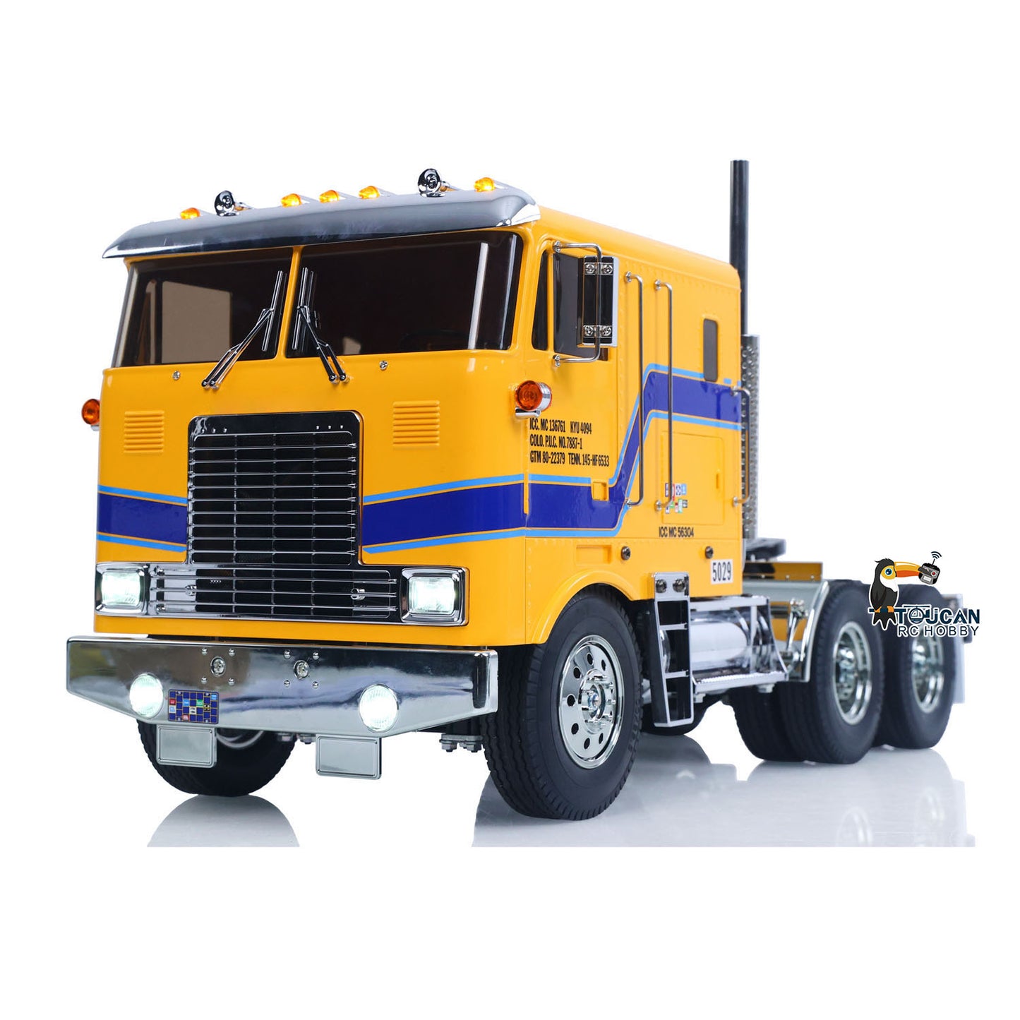 TOUCAN 1/14 Remote Control Vehicle DIY Tractor Truck 6*4 Chassis 56304 3Speed Transmission Light Sound System RTR Flysky Radio