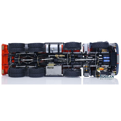 TOUCAN RC HOBBY LESU 1/14 TGS 8*8 RC Hydraulic Dumper Truck Lorry Remote Control Tipper Lights Sound Two Speed ESC Motor 3T Differential Lock Steering Servo