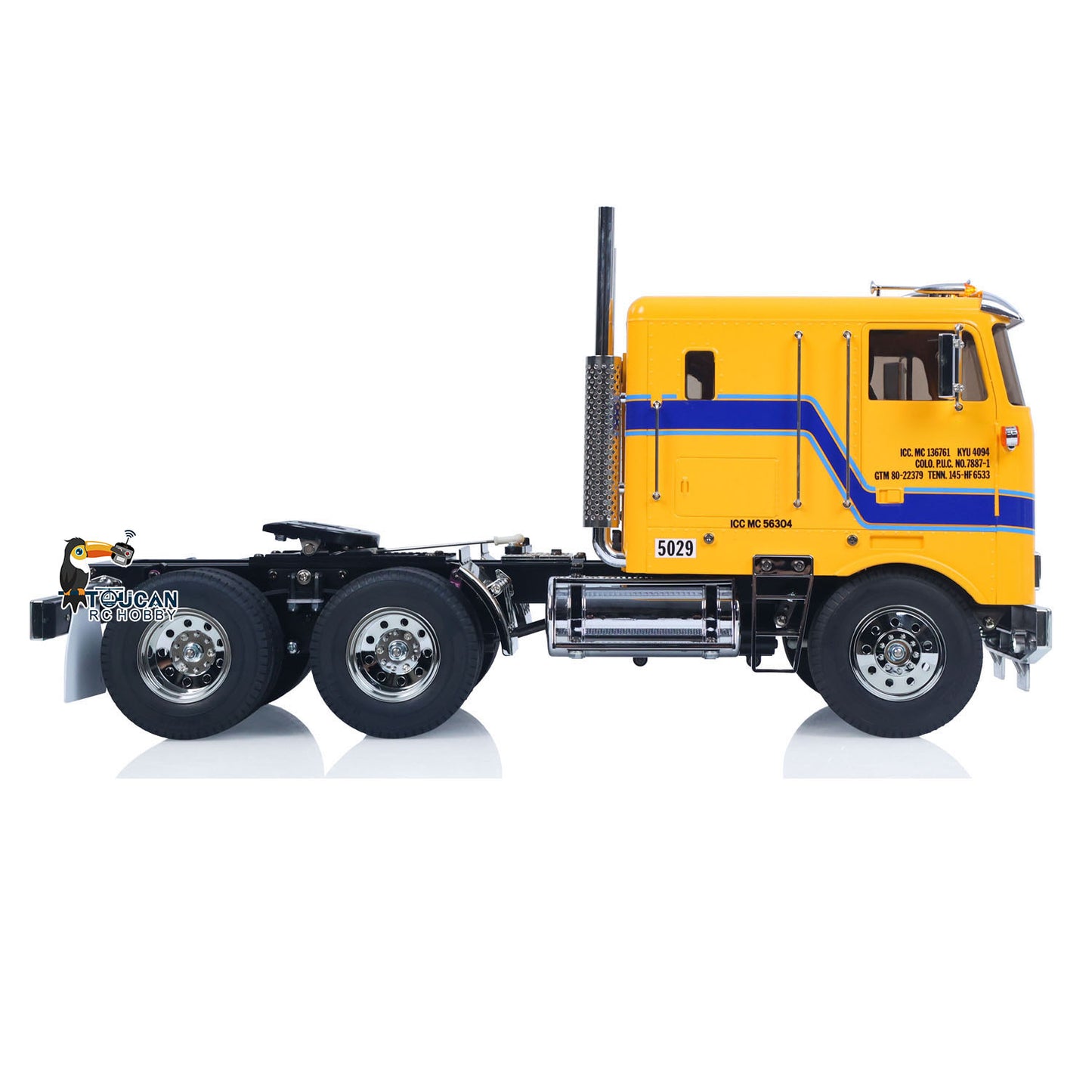 TOUCAN 1/14 Remote Control Vehicle DIY Tractor Truck 6*4 Chassis 56304 3Speed Transmission Light Sound System RTR Flysky Radio