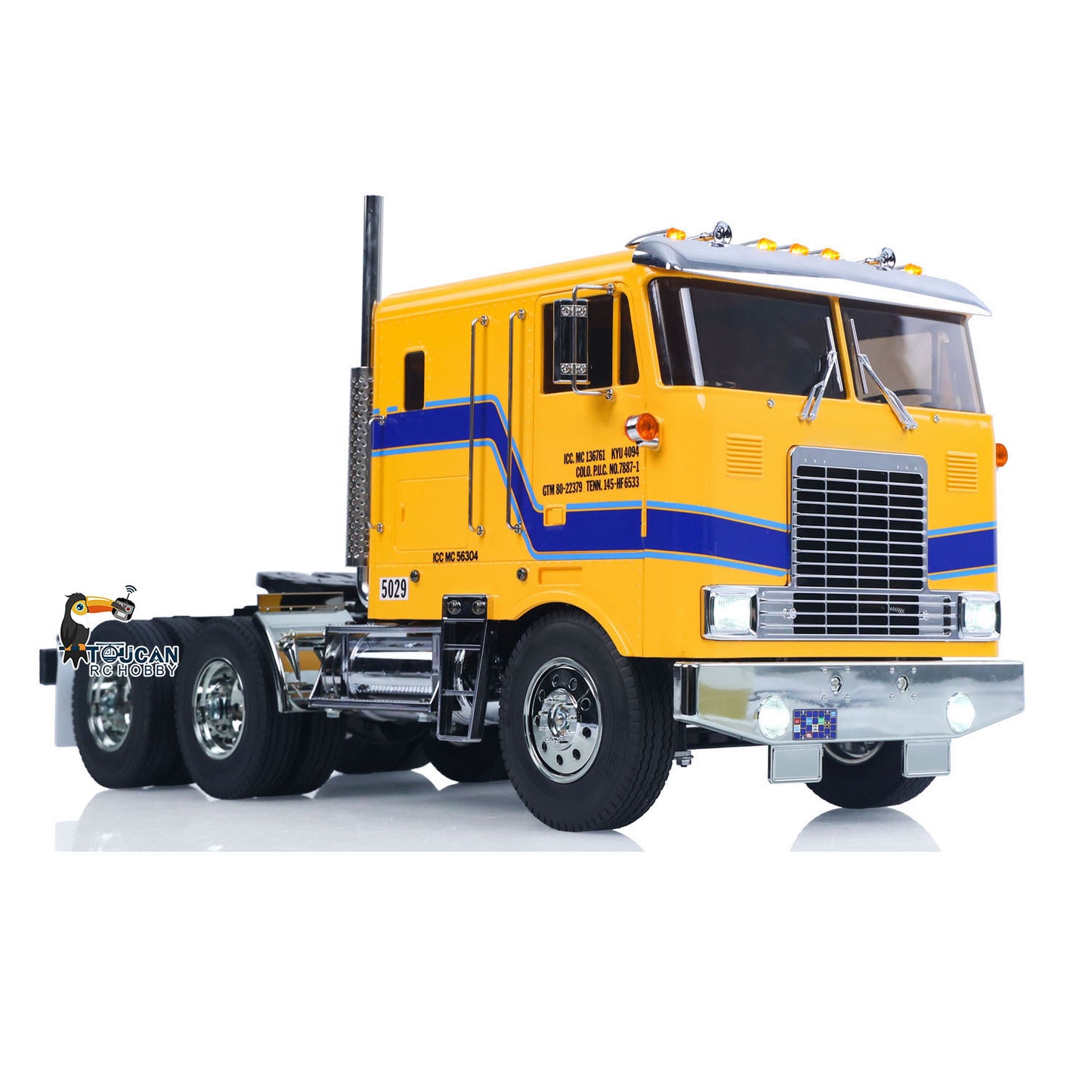 TOUCAN 1/14 Remote Control Vehicle DIY Tractor Truck 6*4 Chassis 56304 3Speed Transmission Light Sound System RTR Flysky Radio