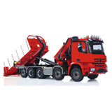 Toucanhobby 10x10 1/14 Metal RC Hydraulic Roll on Roll off Dumper Construction Vehicle 9-Way Reversing Valve Rear Axle Lifting for Hobbyists