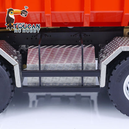 TOUCAN RC HOBBY LESU 1/14 TGS 8*8 RC Hydraulic Dumper Truck Lorry Remote Control Tipper Lights Sound Two Speed ESC Motor 3T Differential Lock Steering Servo