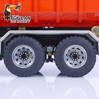 TOUCAN RC HOBBY LESU 1/14 TGS 8*8 RC Hydraulic Dumper Truck Lorry Remote Control Tipper Lights Sound Two Speed ESC Motor 3T Differential Lock Steering Servo