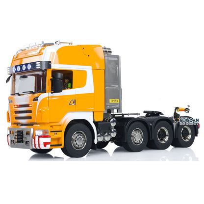 1/14 8x8 RC Sattelzugmaschine RTR R620 Metall Ferngesteuerte Autos Zusammengebaut und Lackiert 3-Gang Getriebe Licht Sound System