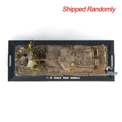 Henglong 1/72 Plastic USA Abrams M1A2 Static Tank 3918 Scene Model with 360 Degrees Manual Rotate Turret for Military Collection Enthusiasts