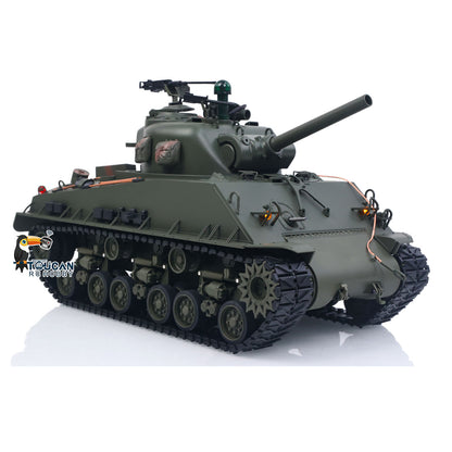 Sherman M4A3 1/16 Remote Control Tank Infrared System BB Barrel Elevation Smoke Unit Metal Chassis Light Sound No Charger