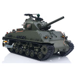 Sherman M4A3 1/16 Remote Control Tank Infrared System BB Barrel Elevation Smoke Unit Metal Chassis Light Sound Battery Charger