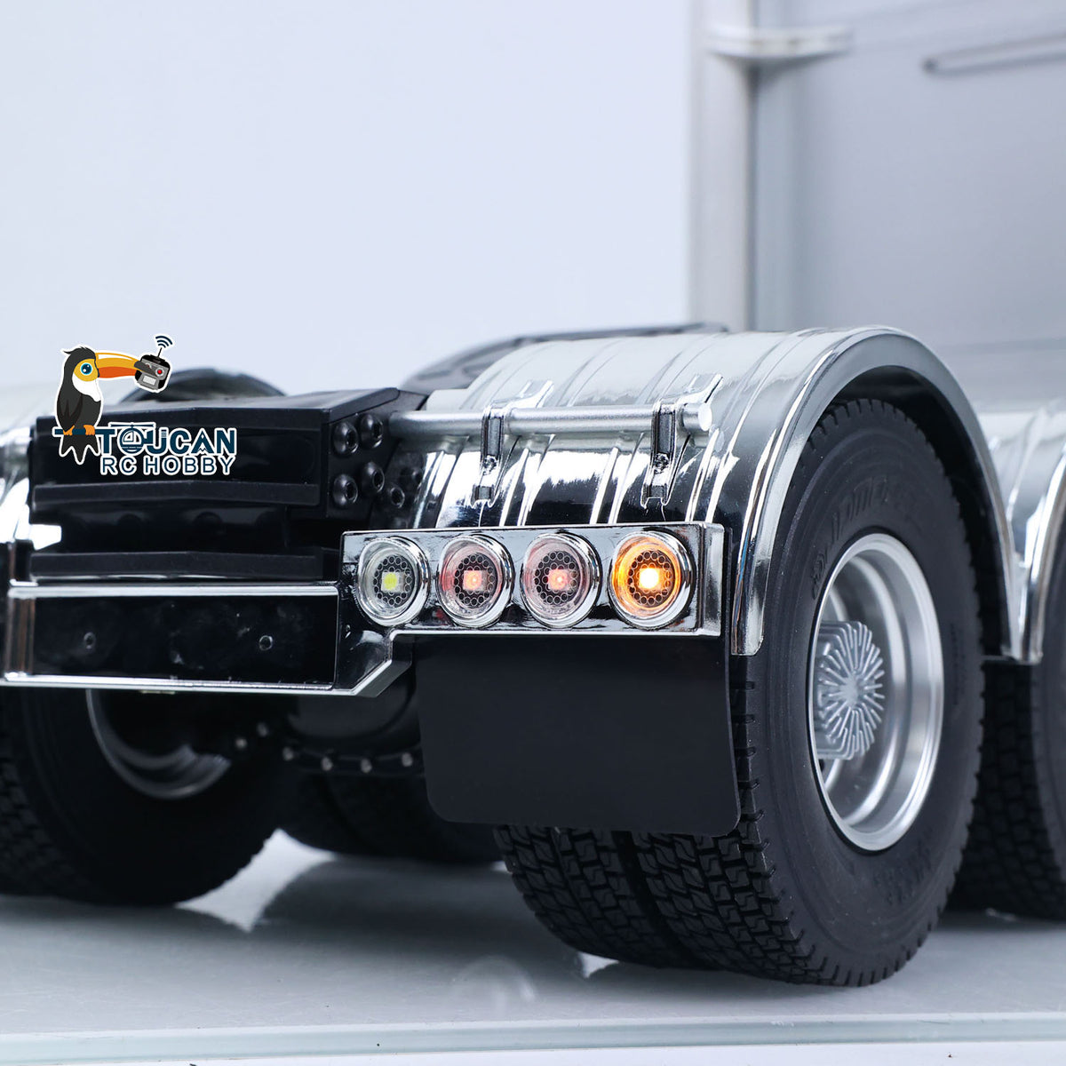 TOUCAN RC HOBBY JDM 518 1/14 RC Tractor Truck 6X4 C509 Plastic Body Remote Control Vehicle Model with 2 Speed Transmission Lighting System PNP