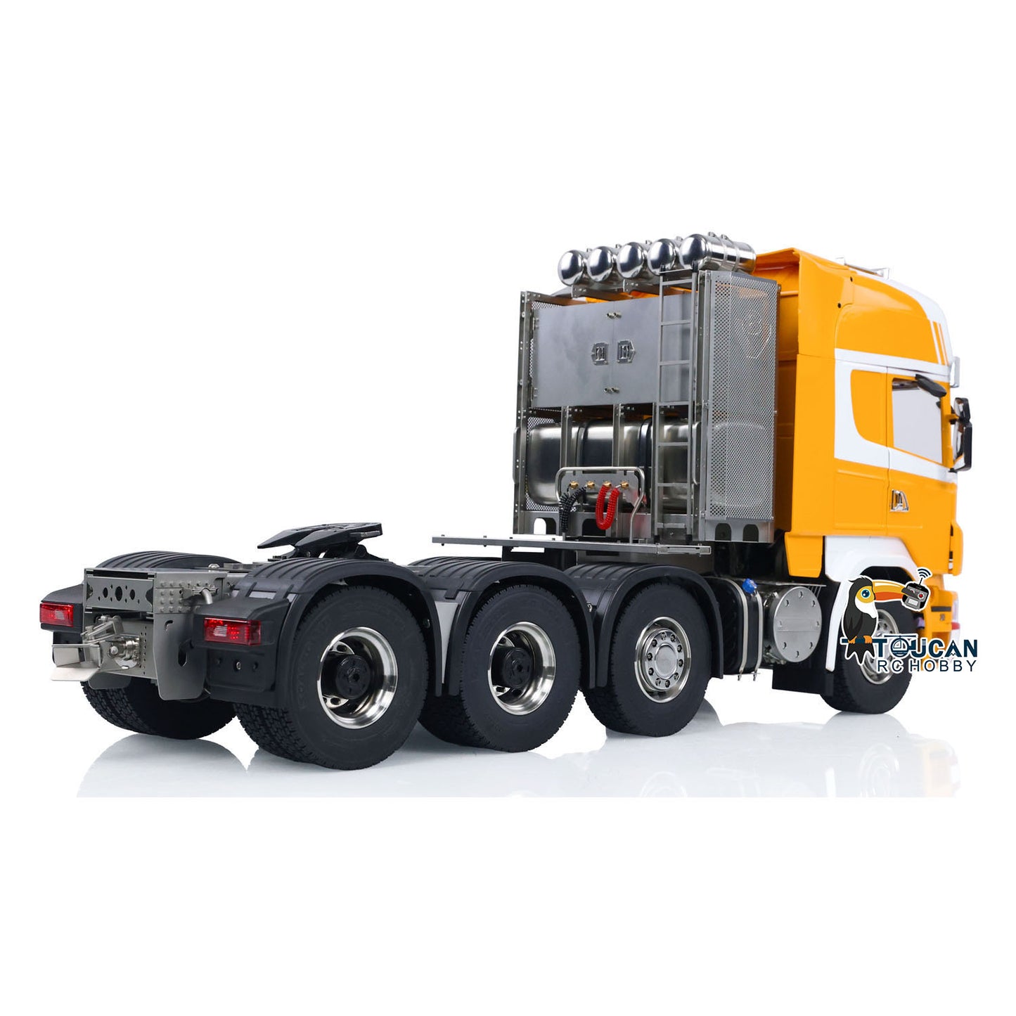 1/14 8x8 RC Sattelzugmaschine RTR R620 Metall Ferngesteuerte Autos Zusammengebaut und Lackiert 3-Gang Getriebe Licht Sound System