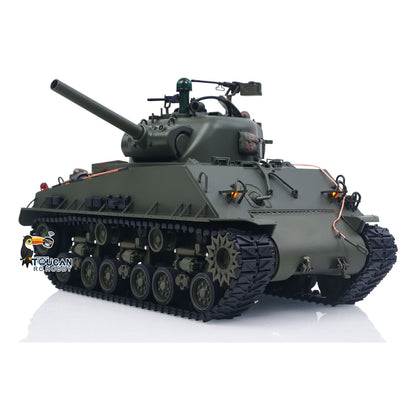 Sherman M4A3 1/16 Remote Control Tank Infrared System BB Barrel Elevation Smoke Unit Metal Chassis Light Sound No Charger