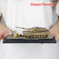 Henglong 1/72 Plastic USA Abrams M1A2 Static Tank 3918 Scene Model with 360 Degrees Manual Rotate Turret for Military Collection Enthusiasts