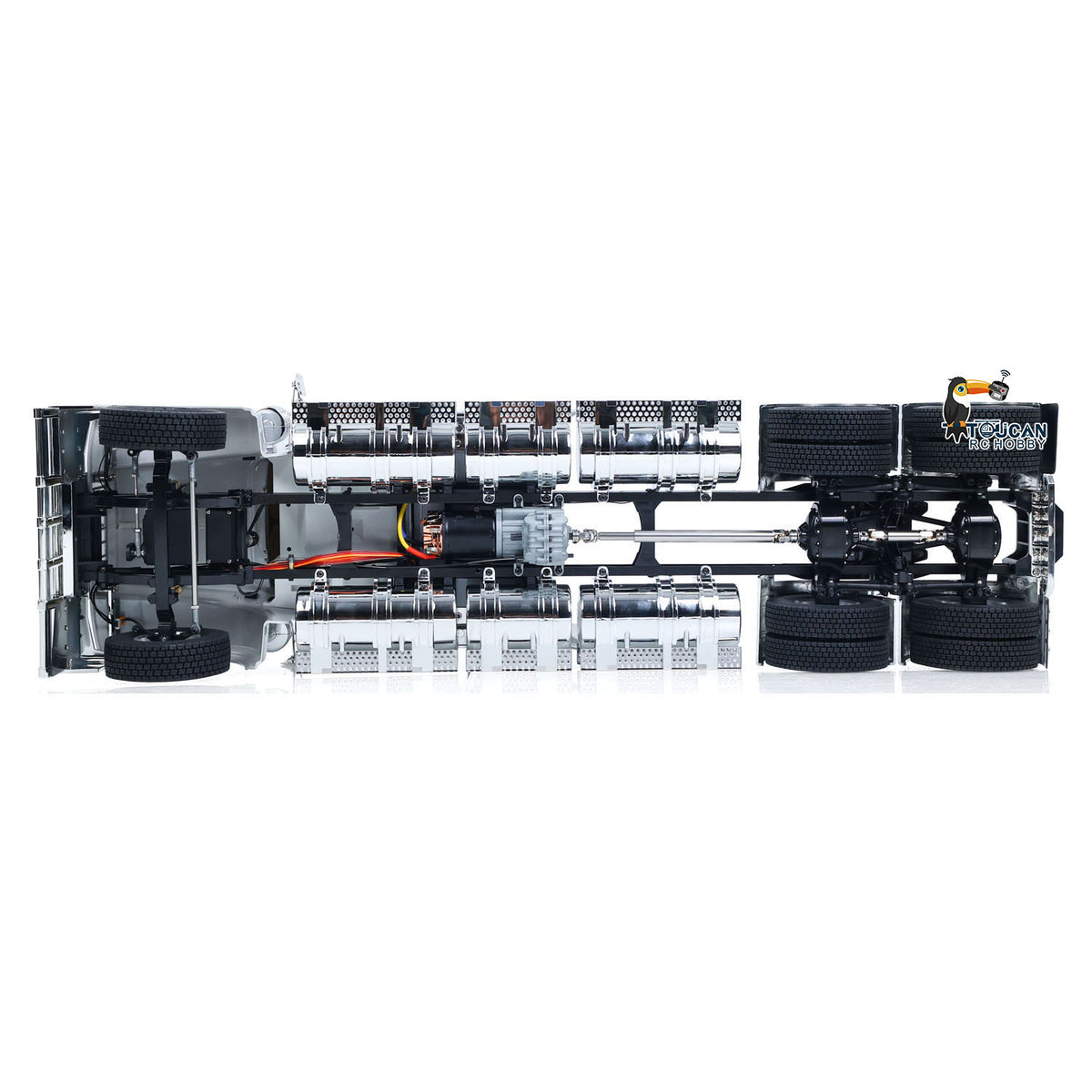 TOUCAN RC HOBBY JDM 518 1/14 RC Tractor Truck 6X4 C509 Plastic Body Remote Control Vehicle Model with 2 Speed Transmission Lighting System PNP