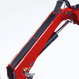 1/14 Hydraulic RC Flatbed Timber Car 10x10 Remote Control Crane Dump Truck Model with 9-Channel Reversing Valve Light Sound System