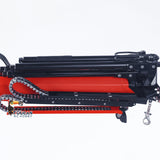 Metal 1/14 Hydraulic RC Dumper Car 10x10 Full-dump Crane Truck Rear Axle Lifting With 3-speed Gearbox Light Sound System Motor ESC