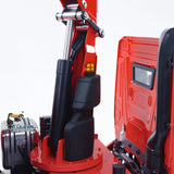 Metal 1/14 Hydraulic RC Dumper Car 10x10 Full-dump Crane Truck Rear Axle Lifting With 3-speed Gearbox Light Sound System Motor ESC