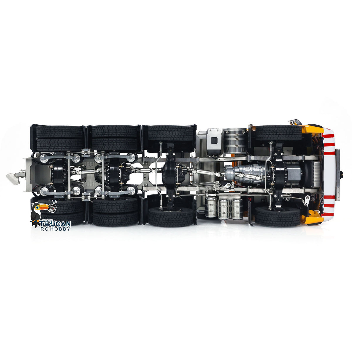 1/14 8x8 RC Sattelzugmaschine RTR R620 Metall Ferngesteuerte Autos Zusammengebaut und Lackiert 3-Gang Getriebe Licht Sound System