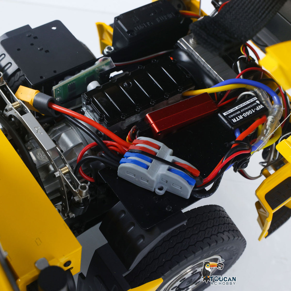 1/14 10x10 RC Hydraulikkran Vollmuldenkipper Metall LKW Auto Hinterachslenkung Lackiert Zusammengebaut mit Licht Sound System