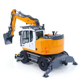 LR914 PRO MAX Metal 4WD 1/14 RC Hydraulic Wheeled Excavator 11-ways Valve RTR Radio Controlled Digger PL18EV Lite Battery Light