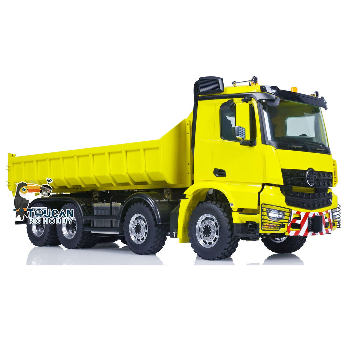 TOUCAN RC HOBBY Customized LESU 1/14 8x8 Hydraulic Machine RC Dumper Truck Remote Control Full Dump Car Hobby Model Sound RTR Painted Assembled