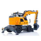 LR914 PRO MAX Metal 4WD 1/14 RC Hydraulic Wheeled Excavator 11-ways Valve RTR Radio Controlled Digger PL18EV Lite Battery Light