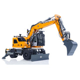 LR914 PRO MAX Metal 4WD 1/14 RC Hydraulic Wheeled Excavator 11-ways Valve RTR Radio Controlled Digger PL18EV Lite Battery Light